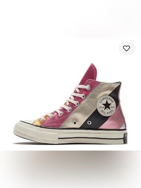 Converse Chuck 70 Hi 'Metallic Rainbow' Sneakers Sz 7 Retro Colorful Fun